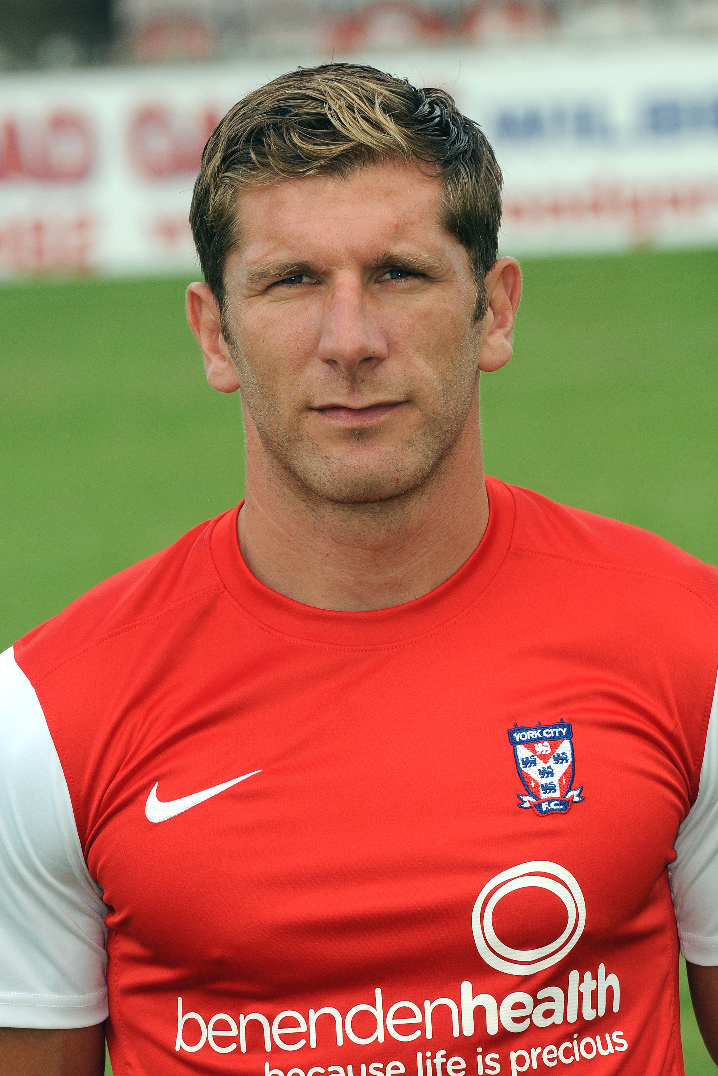 INSPIRED: York City striker Michael Coulson, pictured celebrating his goal at Barnet this month, has enjoyed the training sessions delivered by the ... - 4383545