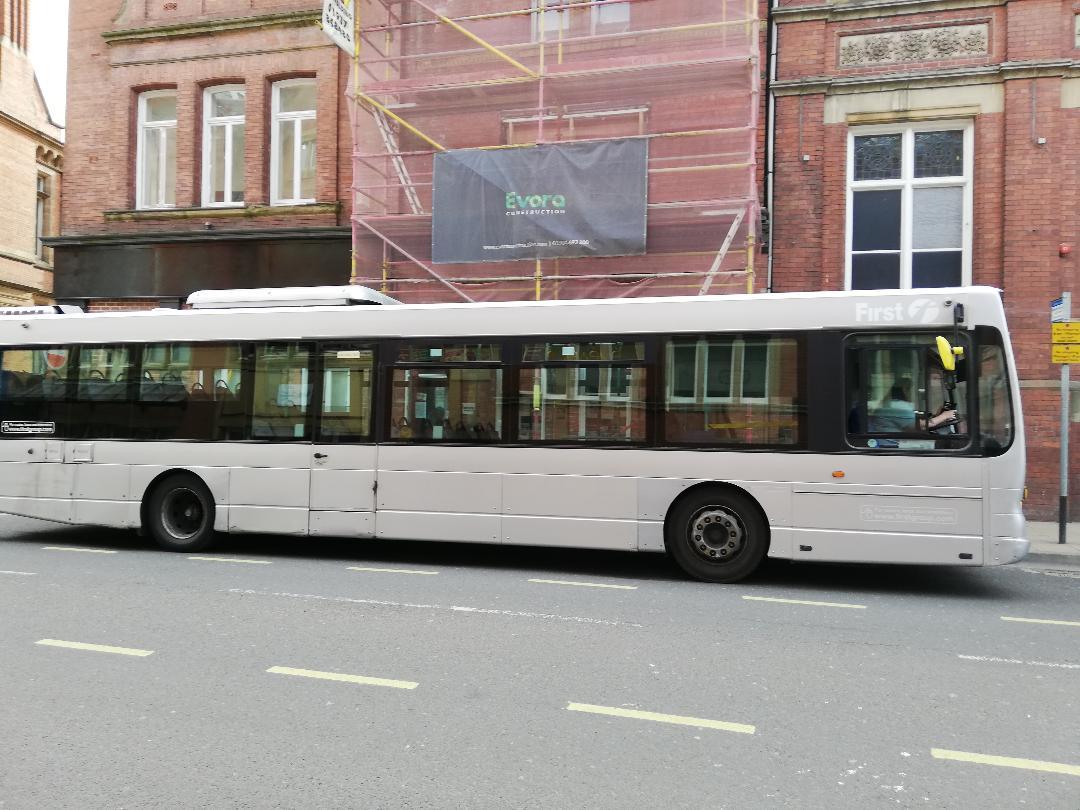 A ghost bus whooshes through an empty York