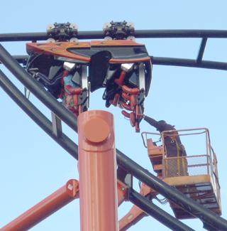 Flamingo Land Rollercoaster Leaves Passengers Hanging Upside