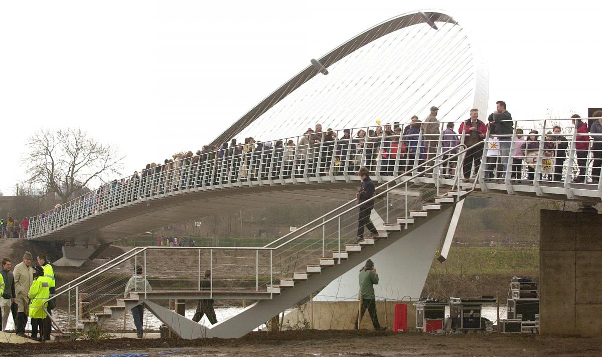 Archive The Opening Of Millennium Bridge In York York Press